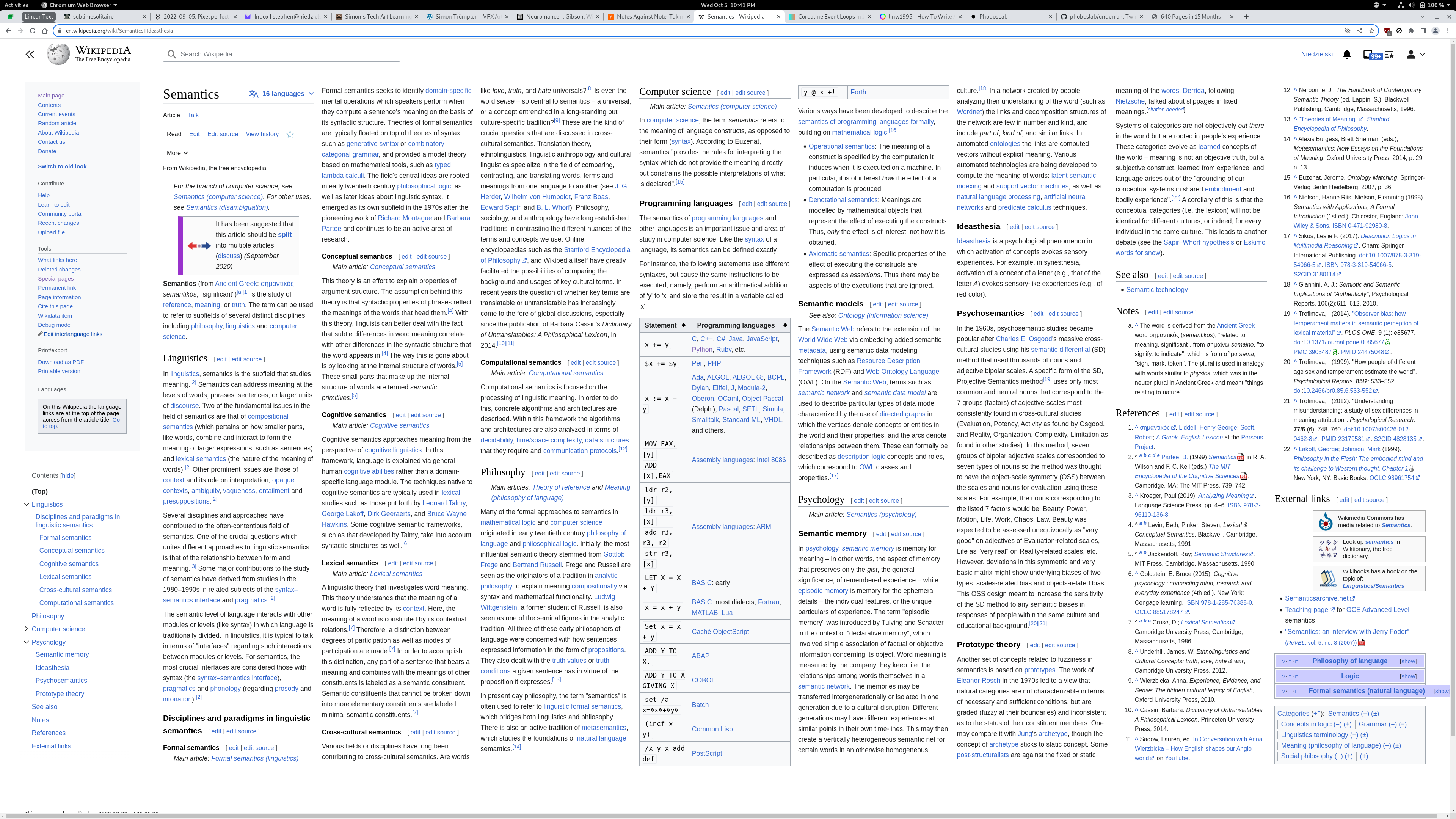 Multi-column Wikipedia.